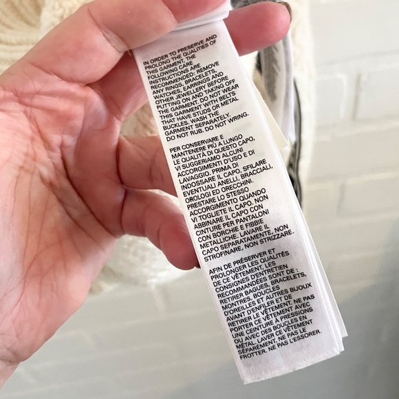 Diesel Men’s Chunky knit sweater Wool Off-White Patchwork M Oversized - Picture 13 of 15